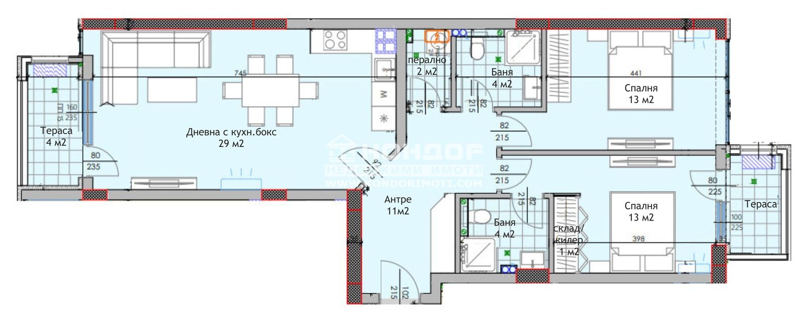 Продава 3-СТАЕН, гр. Пловдив, Тракия, снимка 3 - Апартаменти - 46430462