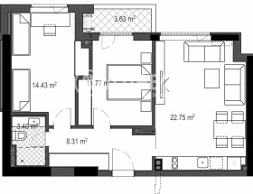 2 bedroom Hladilnika, Sofia 1