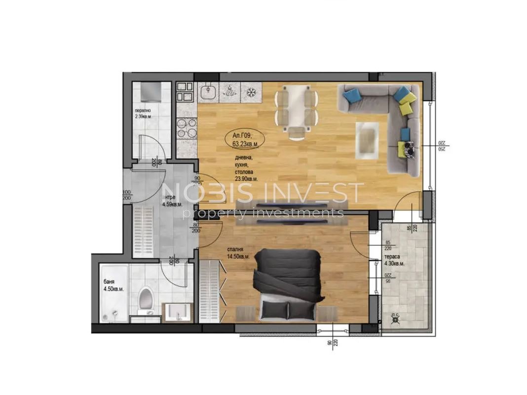 Продава 2-СТАЕН, гр. Пловдив, Остромила, снимка 10 - Апартаменти - 54644853