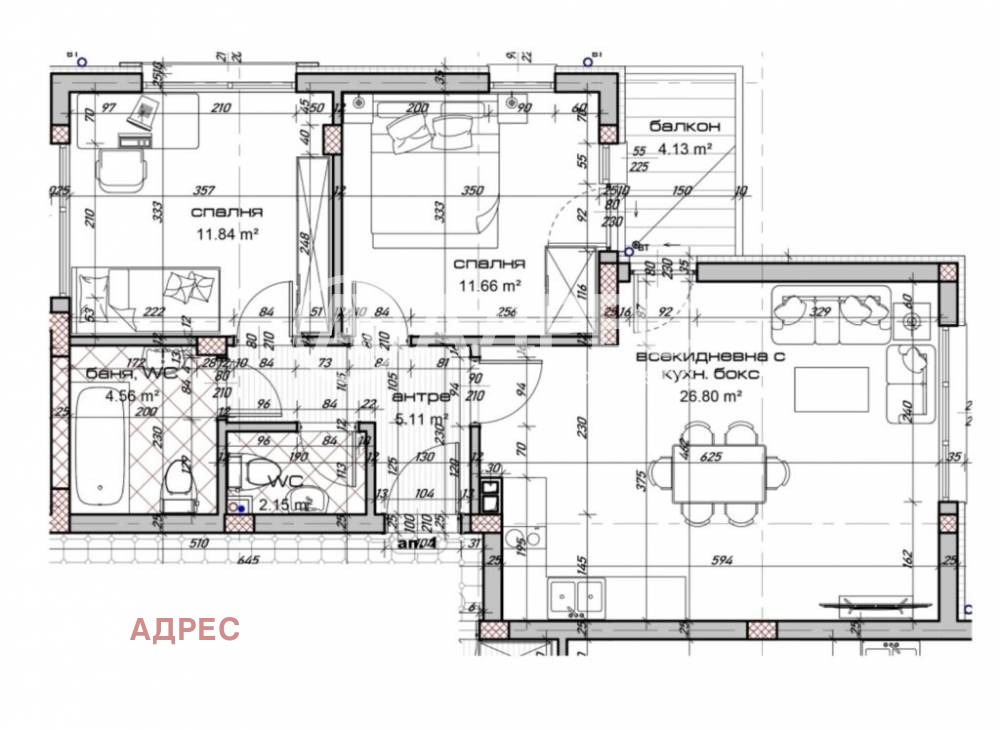 Продава 3-СТАЕН, гр. Варна, Виница, снимка 3 - Апартаменти - 55463403