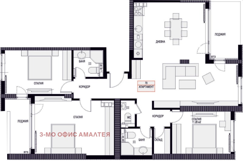 Продава 4-СТАЕН, гр. София, Люлин 2, снимка 16 - Aпартаменти - 49465774