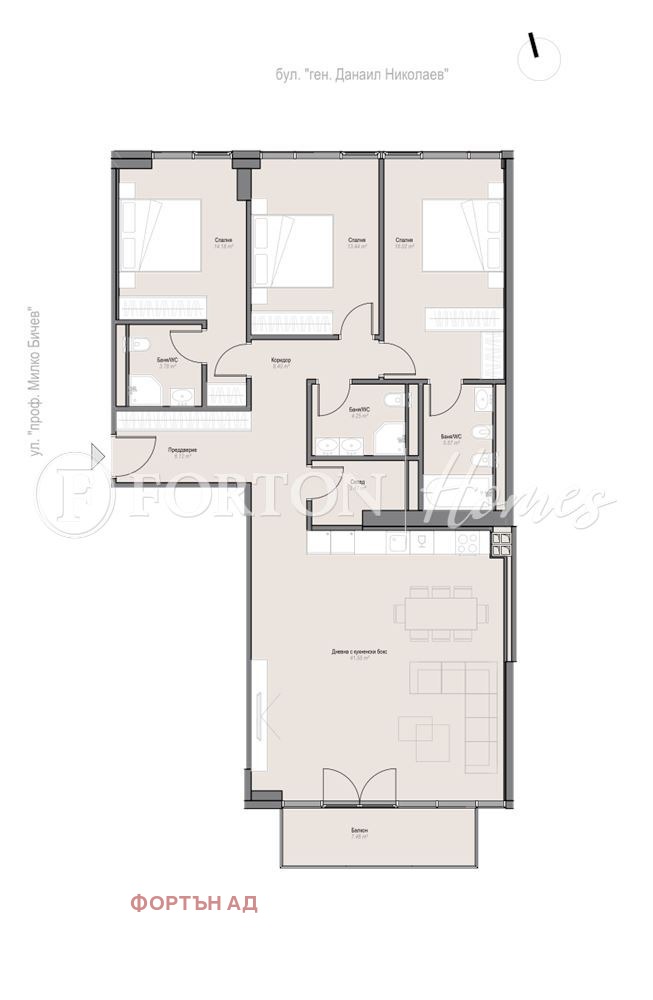 Продава 4-СТАЕН, гр. София, Оборище, снимка 2 - Апартаменти - 54613215