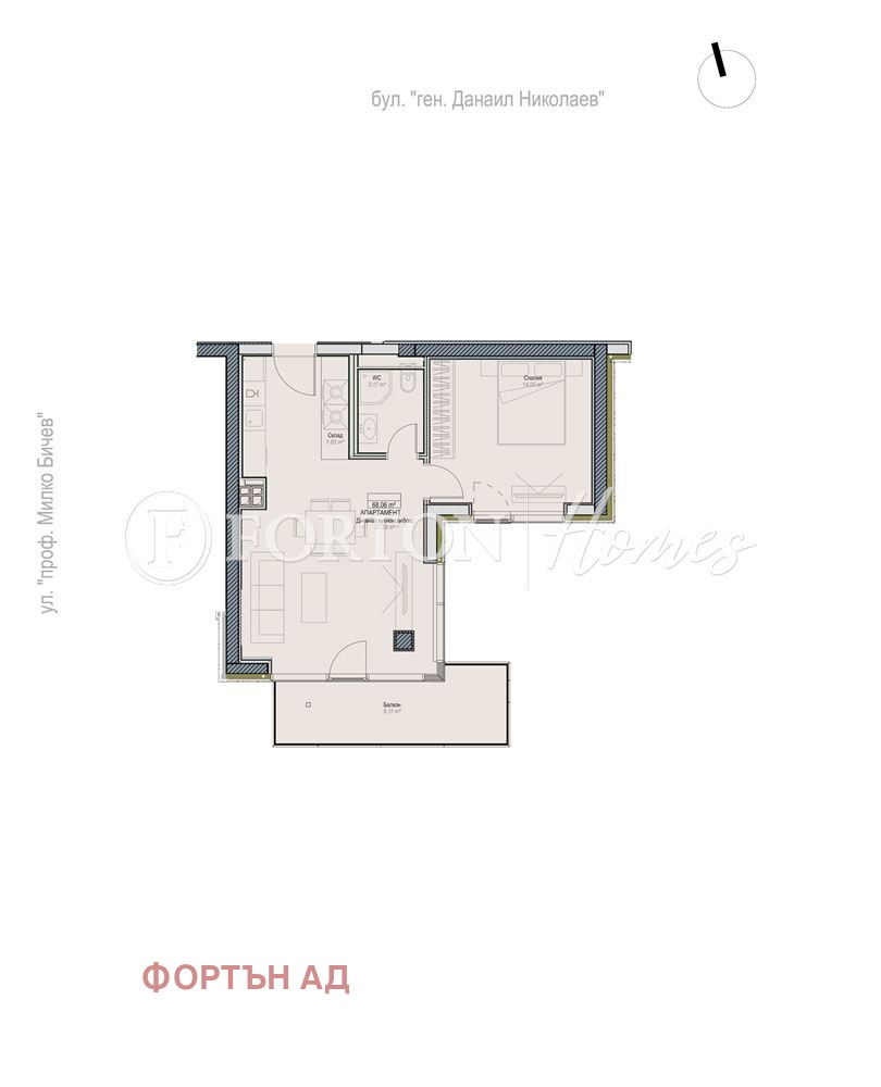 Продава 2-СТАЕН, гр. София, Оборище, снимка 2 - Апартаменти - 54831482