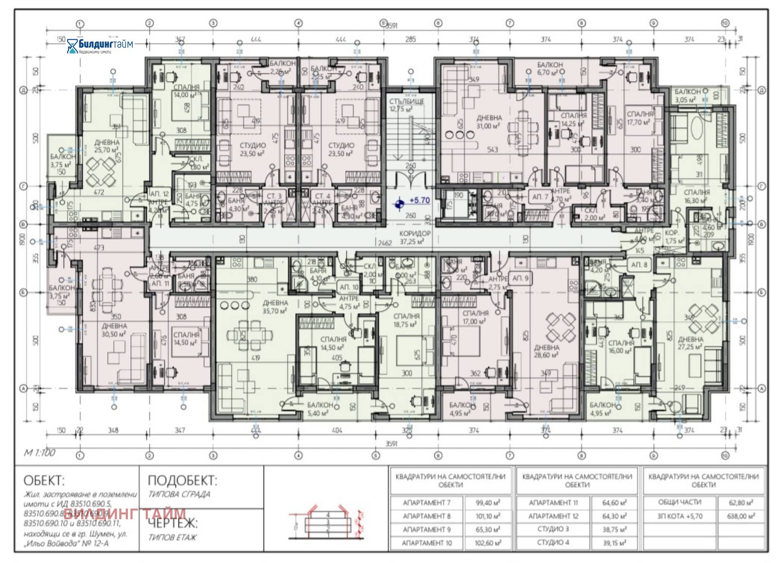 Продава 3-СТАЕН, гр. Шумен, Куршун чешма, снимка 2 - Апартаменти - 53679123