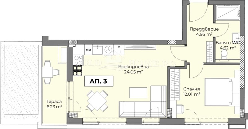 Продава 2-СТАЕН, гр. Пловдив, Христо Смирненски, снимка 10 - Aпартаменти - 48975400