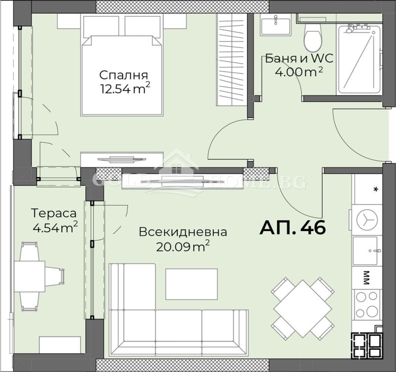 Продава 2-СТАЕН, гр. Пловдив, Христо Смирненски, снимка 4 - Aпартаменти - 48975400