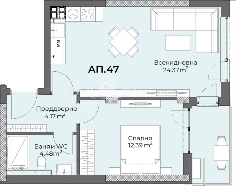 Продава 2-СТАЕН, гр. Пловдив, Христо Смирненски, снимка 11 - Aпартаменти - 48975400