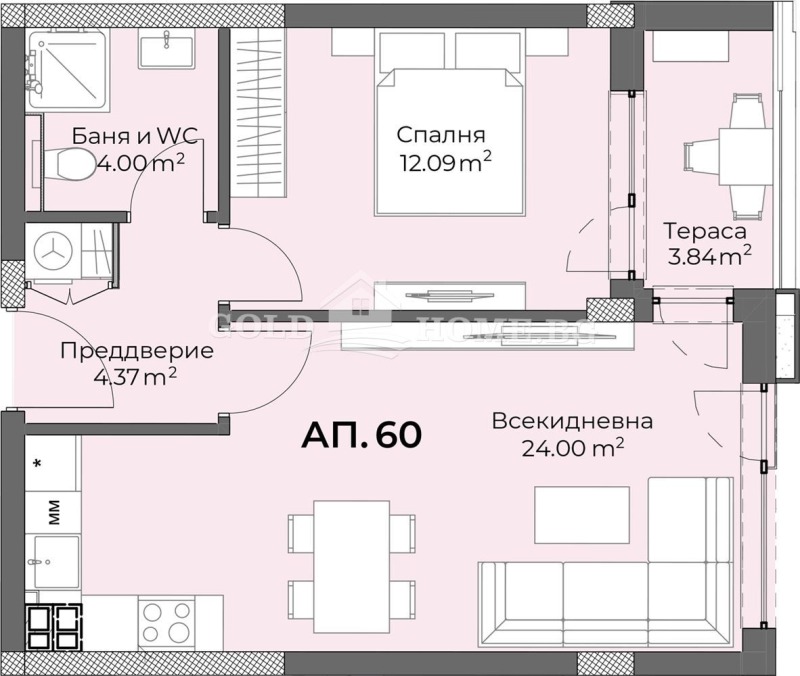 Продава 2-СТАЕН, гр. Пловдив, Христо Смирненски, снимка 8 - Aпартаменти - 48975400