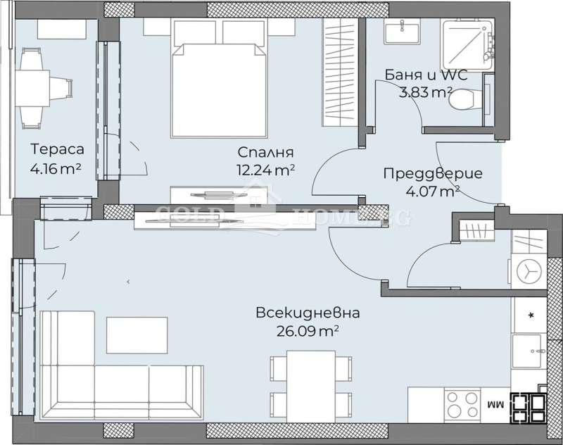 Продава 2-СТАЕН, гр. Пловдив, Христо Смирненски, снимка 5 - Aпартаменти - 48975400