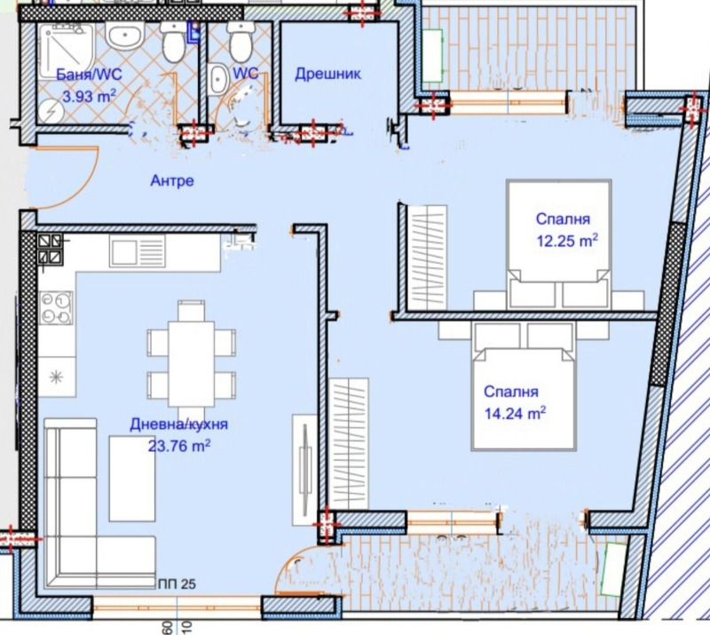 Продава  3-стаен град Варна , Погреби , 106 кв.м | 83425191 - изображение [3]