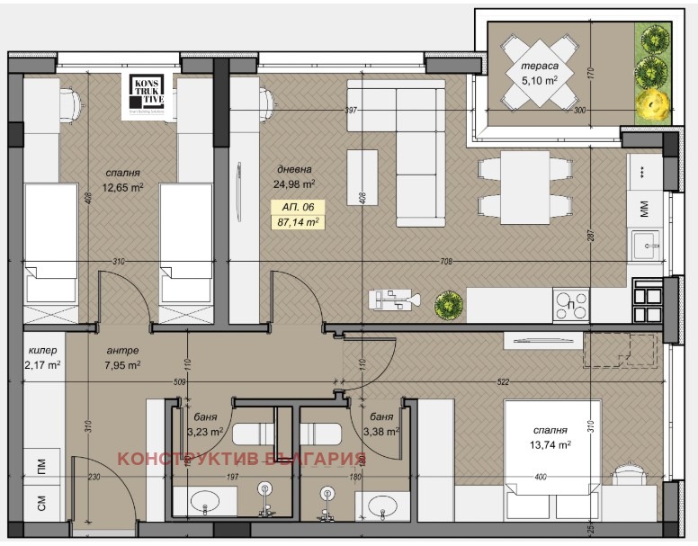 Продава  3-стаен град София , с. Герман , 101 кв.м | 77207454 - изображение [4]