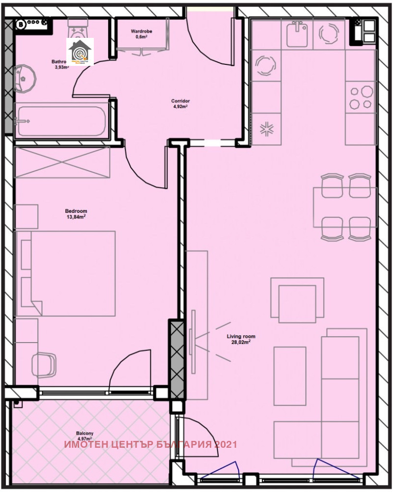 Satılık  1 yatak odası Sofia , Poligona , 75 metrekare | 60446227 - görüntü [2]