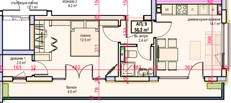 Продаја  1 спаваћа соба регион Бургас , Приморско , 68 м2 | 97512640 - слика [11]