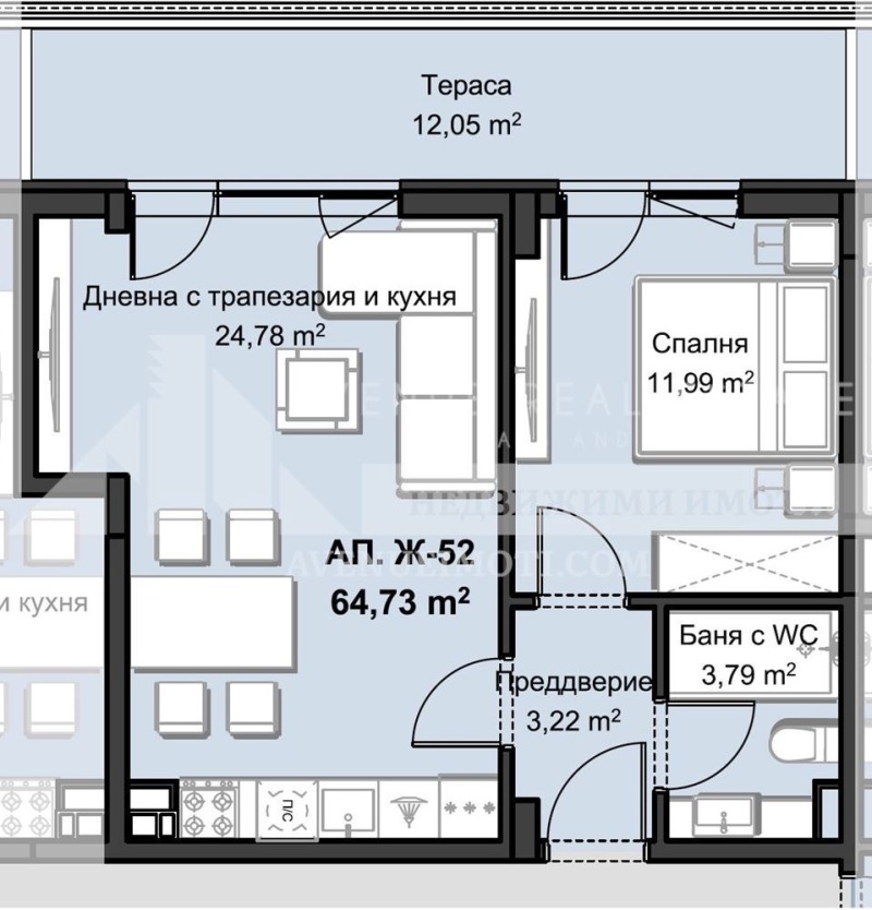 На продаж  1 спальня Пловдив , Христо Смирненски , 83 кв.м | 92817687 - зображення [2]