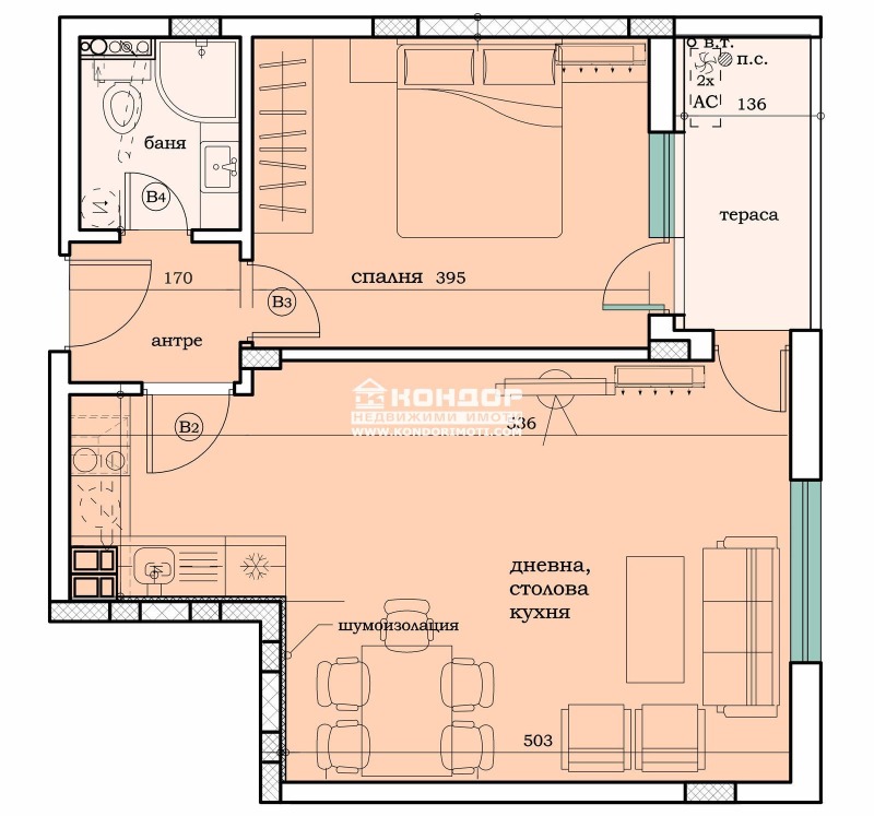 Продава 2-СТАЕН, гр. Пловдив, Въстанически, снимка 8 - Aпартаменти - 47308993