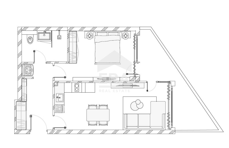 Продава 2-СТАЕН, гр. Велико Търново, Център, снимка 9 - Апартаменти - 56358799