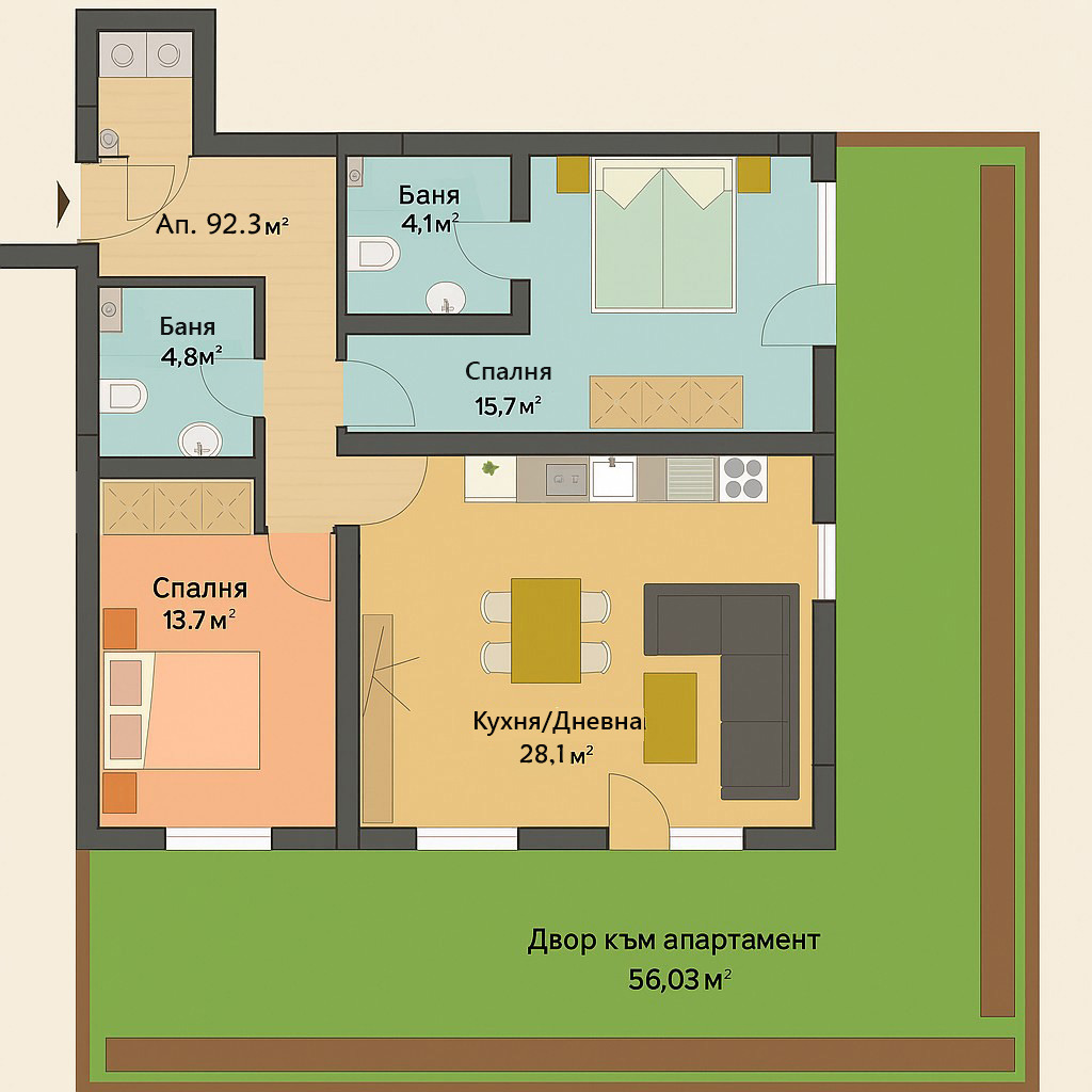 Продава 3-СТАЕН, гр. София, Красно село, снимка 16 - Апартаменти - 55327086