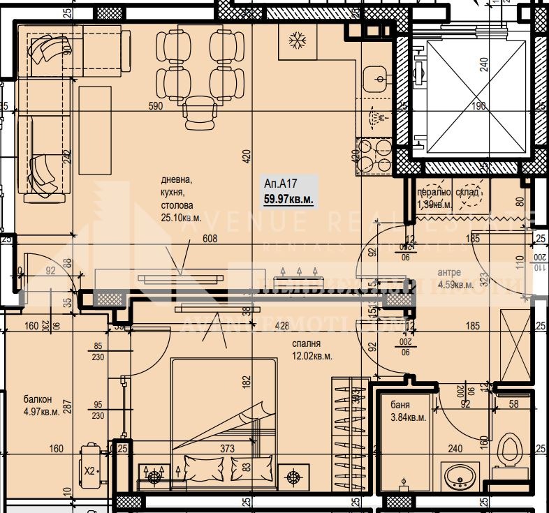 Na sprzedaż  1 sypialnia Plowdiw , Jużen , 70 mkw | 21827317 - obraz [2]