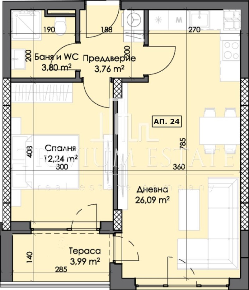 Продава  2-стаен град Пловдив , Тракия , 70 кв.м | 88333927 - изображение [2]