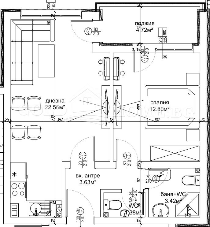 Продава 2-СТАЕН, гр. Пловдив, Остромила, снимка 2 - Апартаменти - 53536754