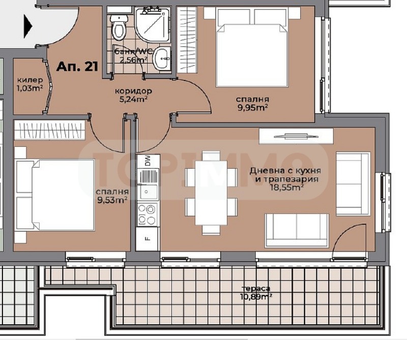 Eladó  2 hálószobás Varna , Pogrebi , 86 négyzetméter | 27610085 - kép [5]
