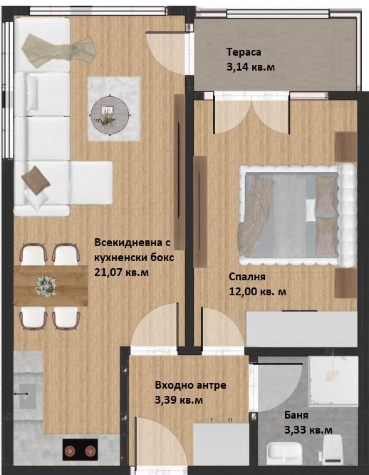 Продава 2-СТАЕН, гр. Пловдив, Христо Смирненски, снимка 2 - Апартаменти - 53271717