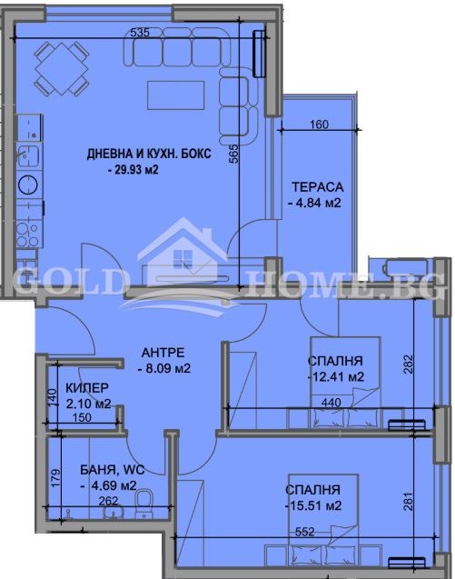 Продава 3-СТАЕН, гр. Пловдив, Южен, снимка 5 - Апартаменти - 56375787
