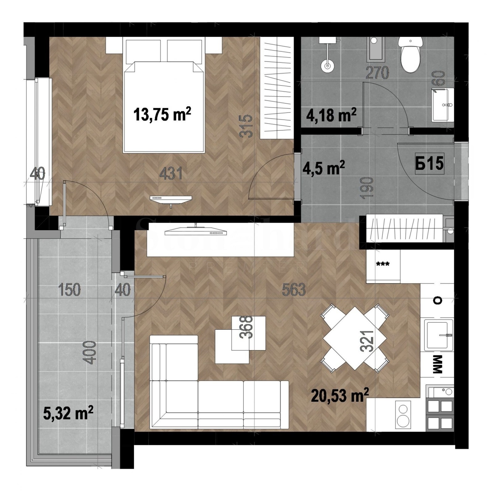 Продава 2-СТАЕН, гр. София, Кръстова вада, снимка 2 - Апартаменти - 53629875