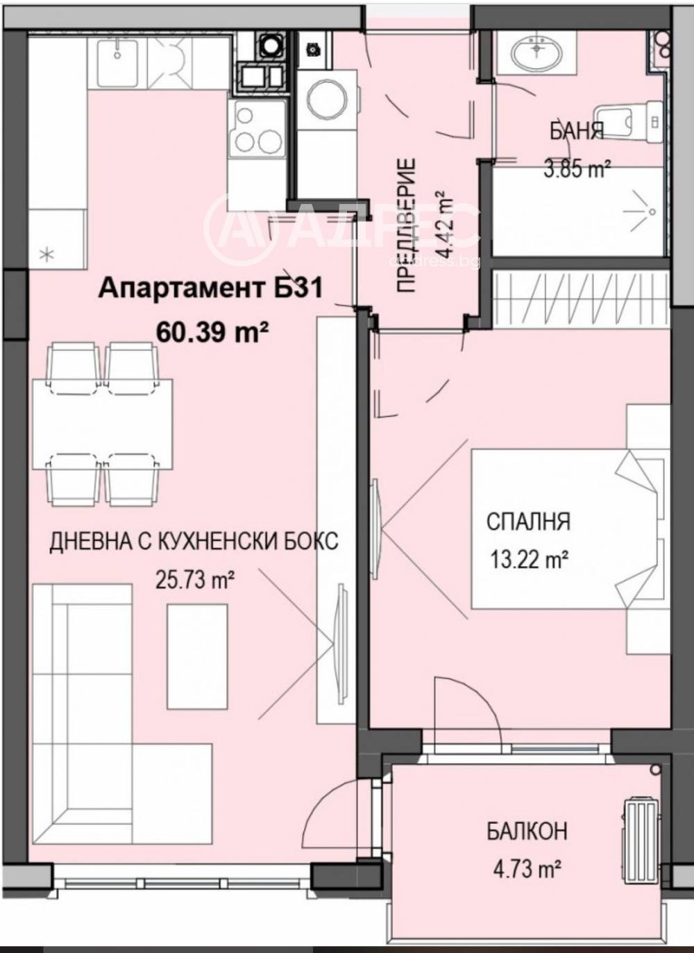Продава 2-СТАЕН, гр. София, Кръстова вада, снимка 4 - Апартаменти - 55058344
