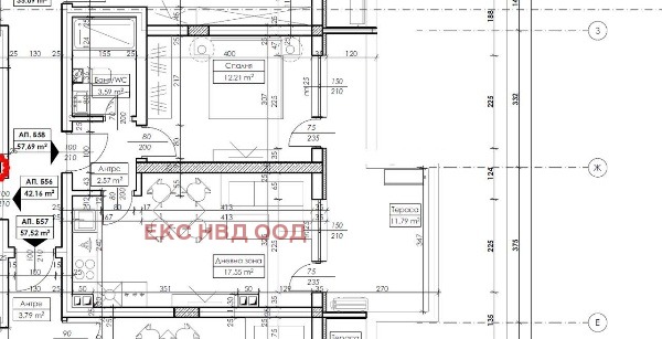 De vânzare  1 dormitor Plovdiv , Gagarin , 72 mp | 32056119