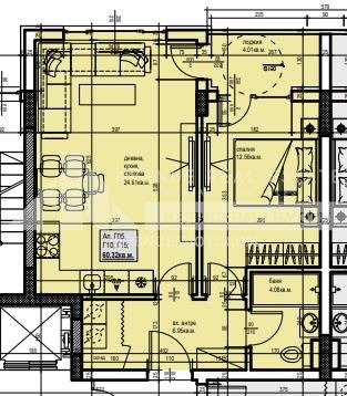 Myytävänä  1 makuuhuone Plovdiv , Hristo Smirnenski , 71 neliömetriä | 11618580 - kuva [2]