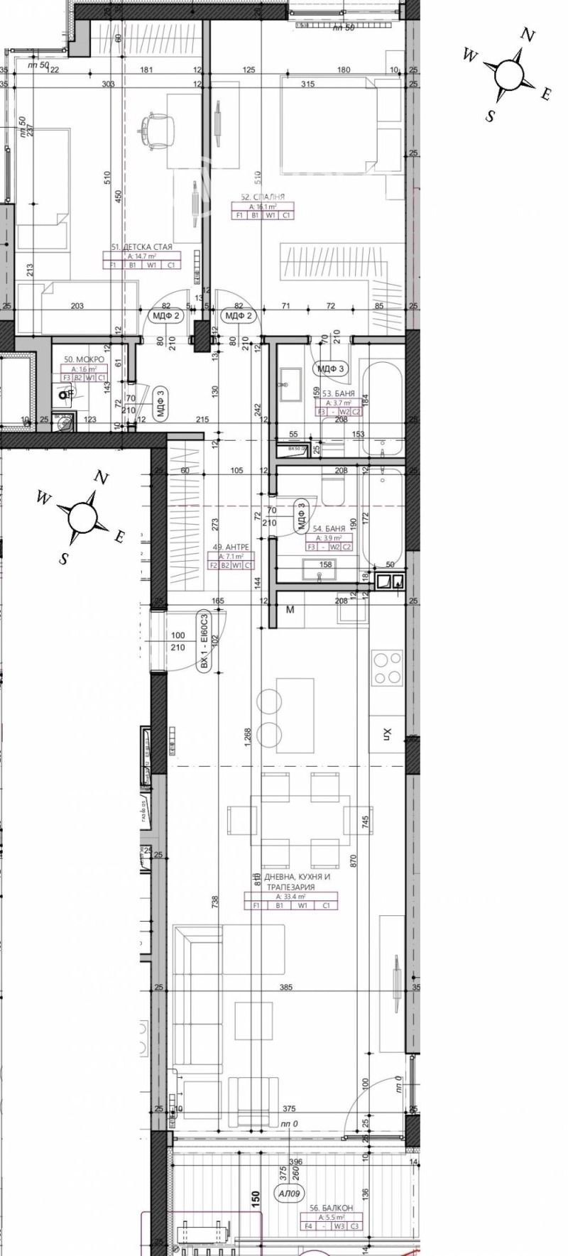 Продава 3-СТАЕН, гр. София, Манастирски ливади, снимка 4 - Aпартаменти - 48237681