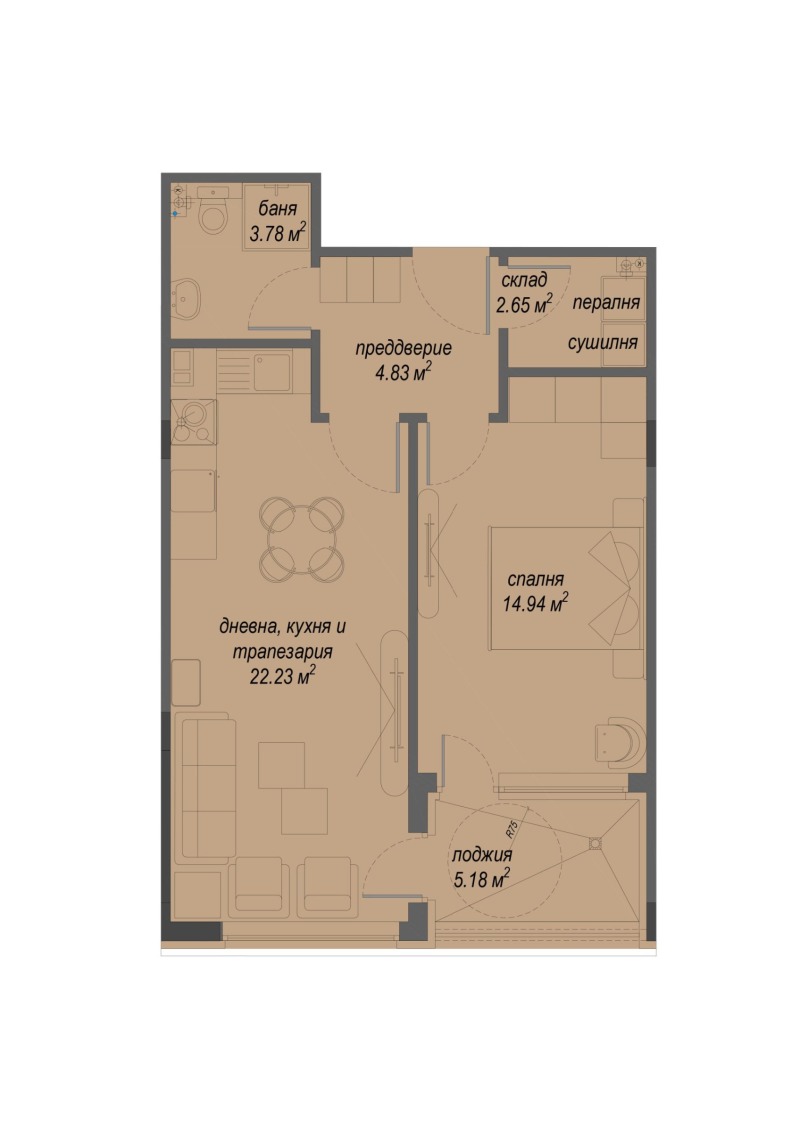 Продава 2-СТАЕН, гр. София, Малинова долина, снимка 2 - Aпартаменти - 47531953