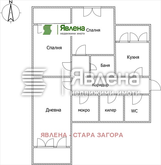 Продава 3-СТАЕН, гр. Казанлък, област Стара Загора, снимка 6 - Апартаменти - 54060166