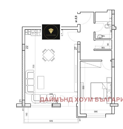 Na sprzedaż  1 sypialnia Plowdiw , Mladeżki Chalm , 90 mkw | 57088270 - obraz [2]