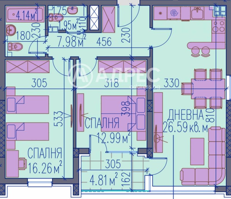 Продава 3-СТАЕН, гр. Пловдив, Тракия, снимка 4 - Апартаменти - 53601934
