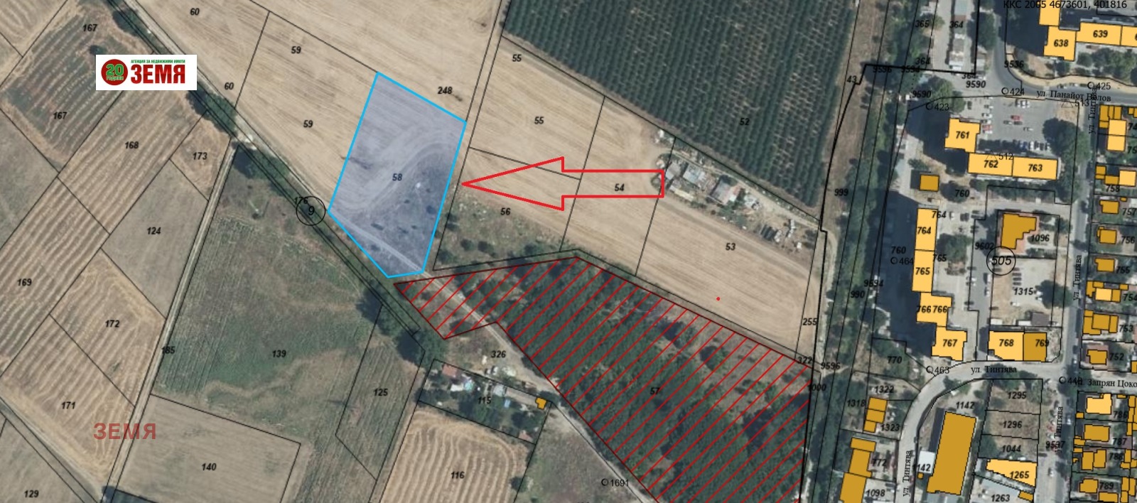 Продава ПАРЦЕЛ, гр. Пазарджик, Запад, снимка 2 - Парцели - 53923368