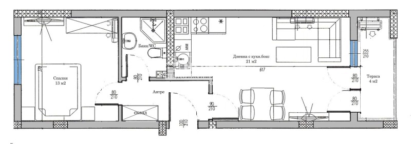 À venda  1 quarto Plovdiv , Belomorski , 65 m² | 29084455 - imagem [2]