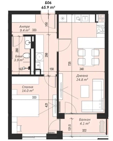 Satılık  1 yatak odası Sofia , Krastova vada , 77 metrekare | 27439909