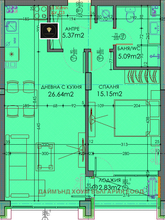 En venta  1 dormitorio Plovdiv , Trakiya , 78 metros cuadrados | 32550403 - imagen [2]