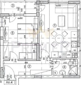 Продава 2-стаен град Варна Възраждане 4 - [1] 
