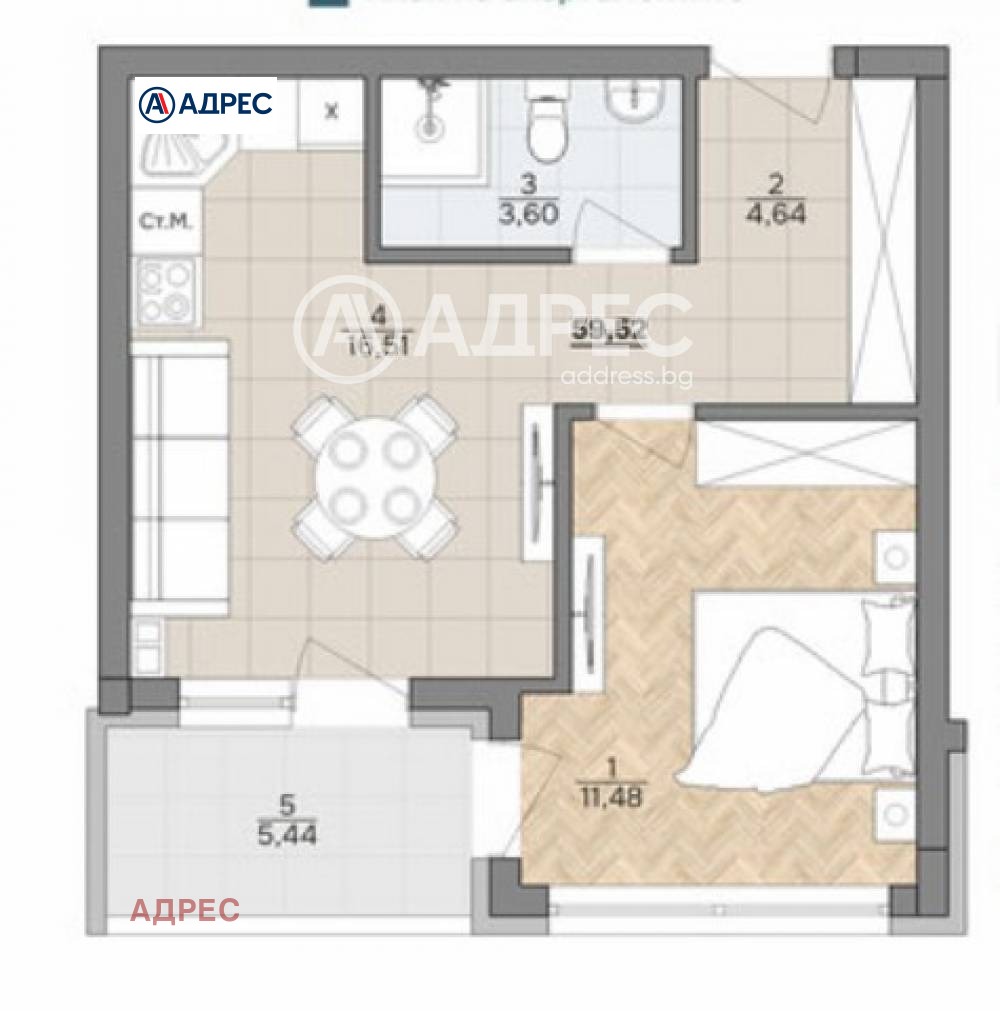 Продава 2-СТАЕН, гр. Варна, к.к. Чайка, снимка 8 - Апартаменти - 53766623