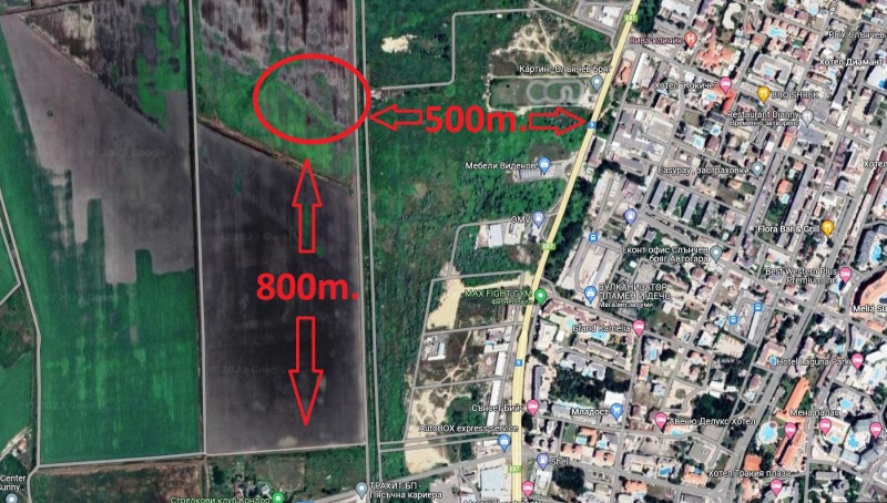 Продава ПАРЦЕЛ в област Бургас, к.к. Слънчев бряг - 15000 кв.м / 67 000 € » 131 040.61 лв., АГЕНЦИЯ СТЕФАНОВ ИНВЕСТ