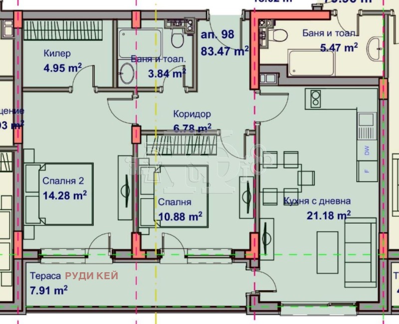 Продава 3-СТАЕН, гр. Варна, Възраждане 1, снимка 2 - Aпартаменти - 48318579