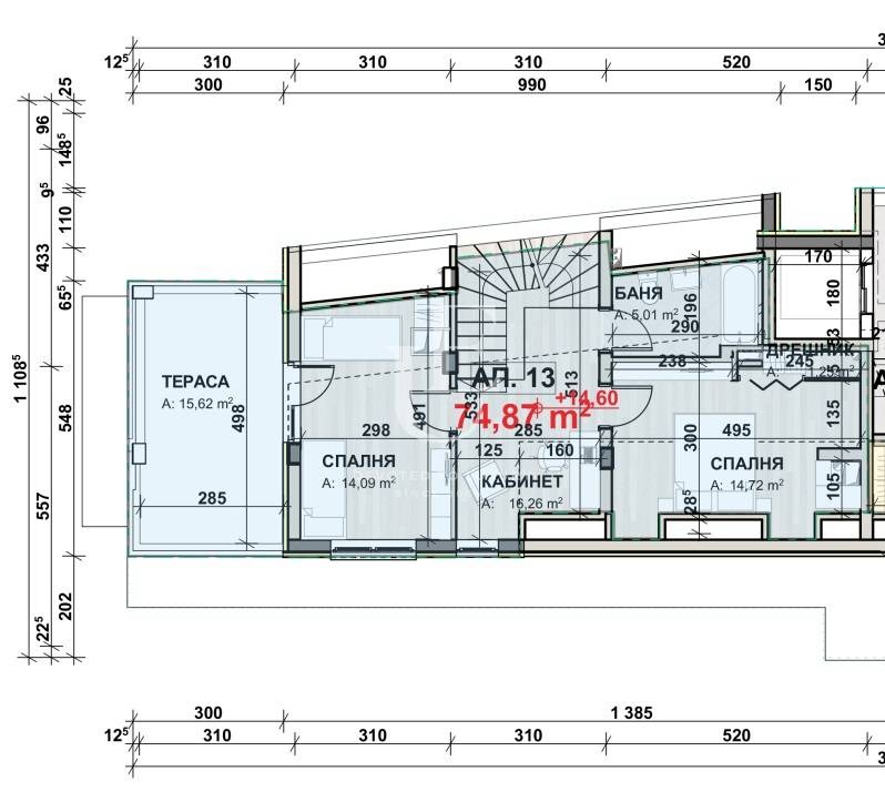 Продава 4-СТАЕН, гр. София, Манастирски ливади, снимка 15 - Апартаменти - 53802942