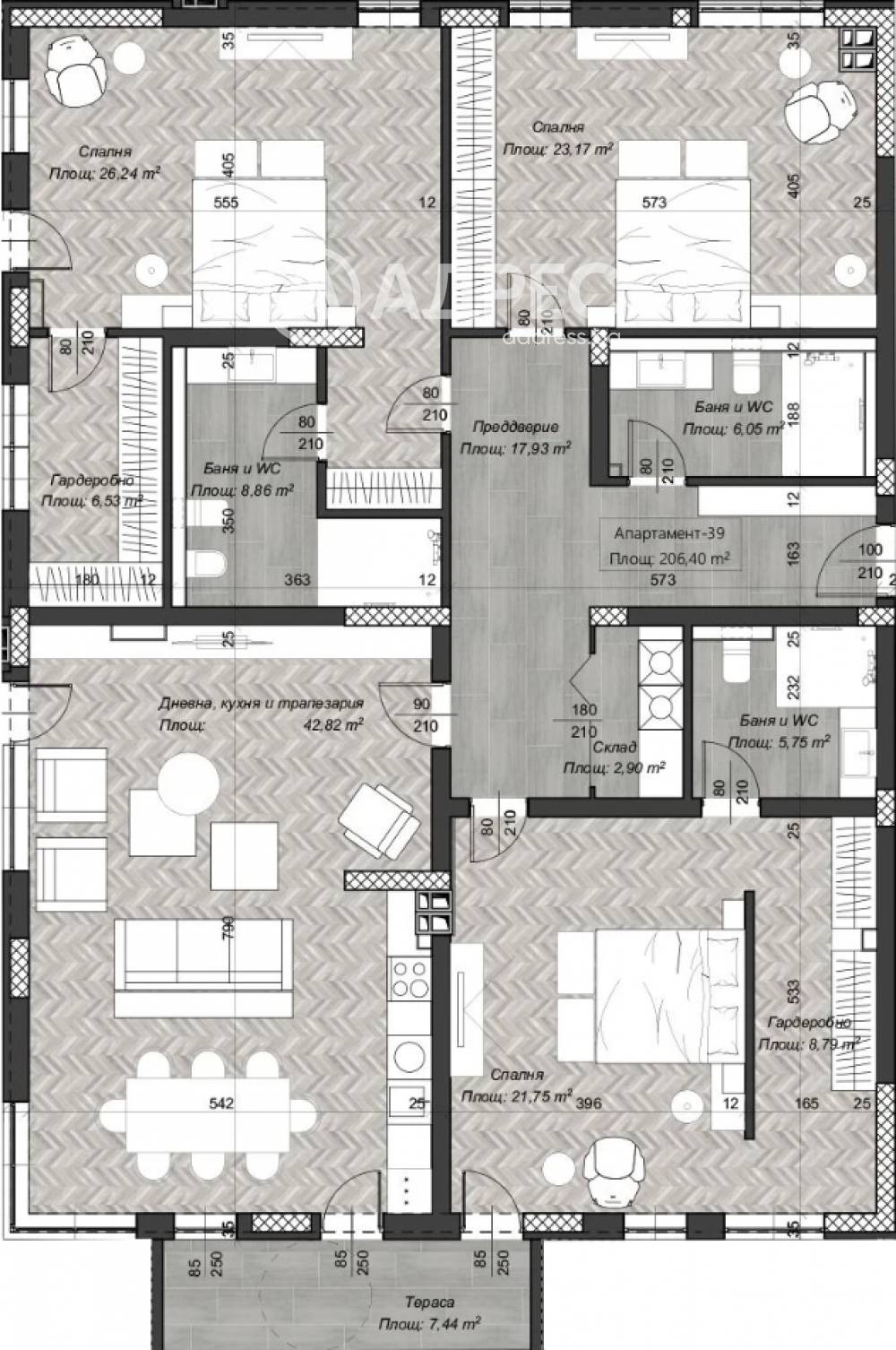 Продава МНОГОСТАЕН, гр. София, Център, снимка 2 - Апартаменти - 52040527