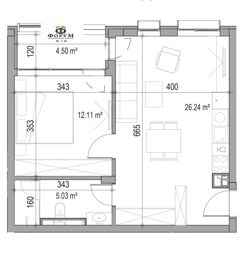 En venta  1 dormitorio Plovdiv , Otdij i kultura , 66 metros cuadrados | 11616977