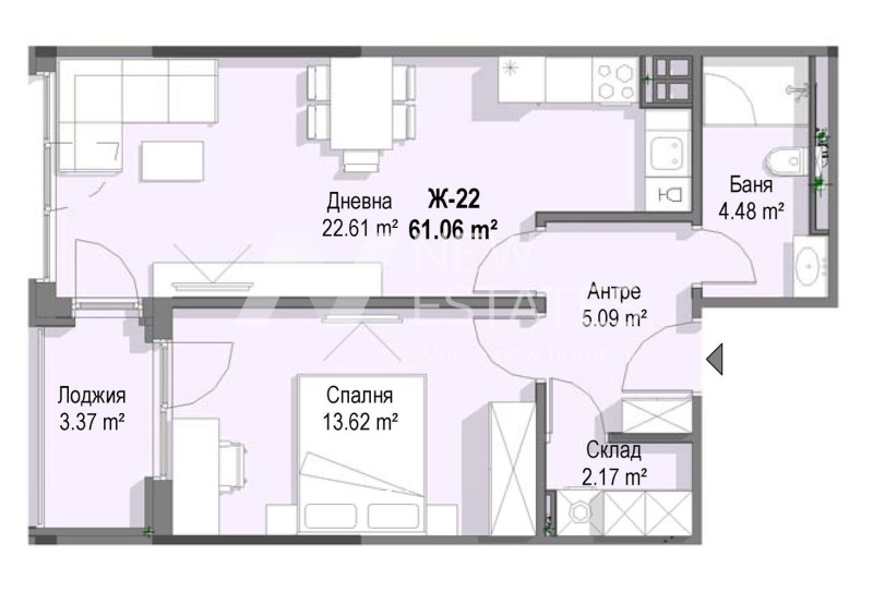 Продава 2-СТАЕН, гр. София, Кръстова вада, снимка 5 - Aпартаменти - 48769137