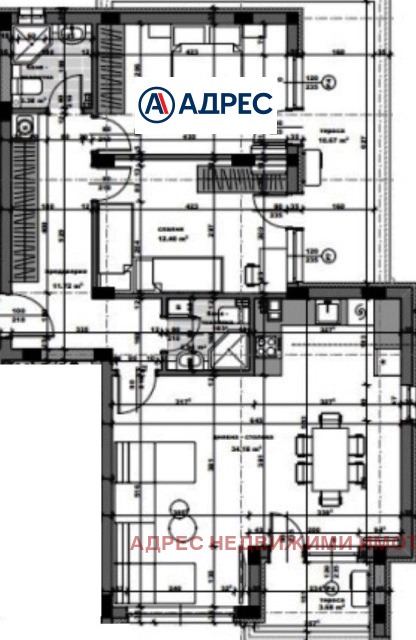Продава 3-СТАЕН, гр. Стара Загора, Железник - център