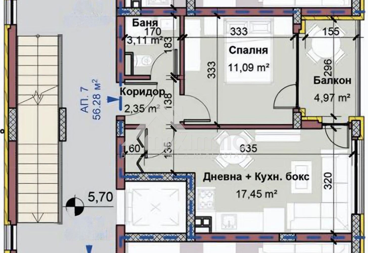 Продава 2-СТАЕН, гр. Варна, Виница, снимка 9 - Апартаменти - 54490993